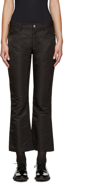 Black Flight Satin Trousers